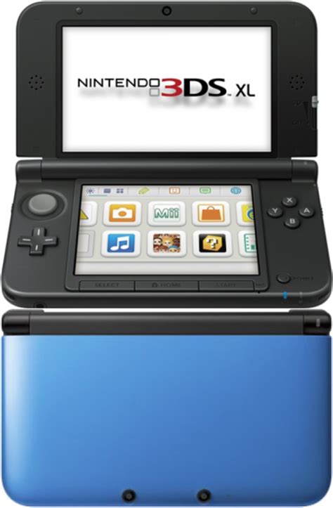 3ds blue and black